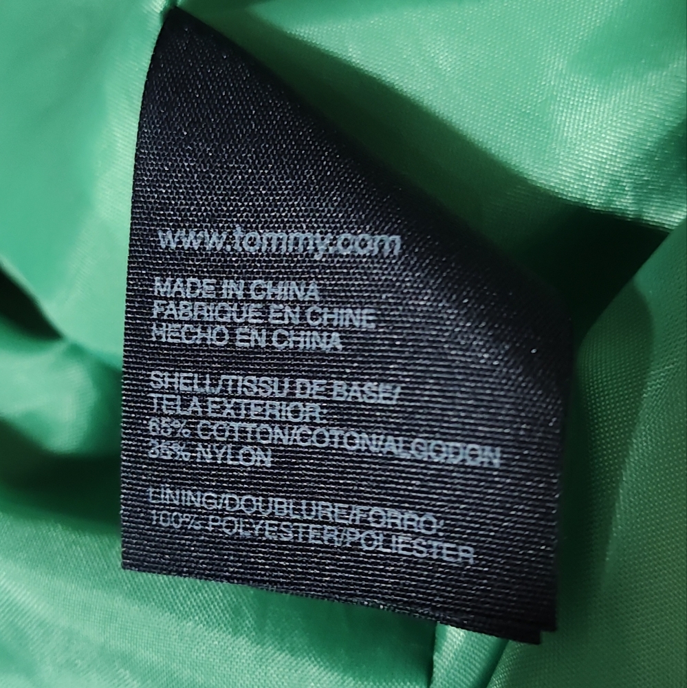 Tommy Hilfiger Women's Kelly Green Double Breasted Belted Trench Coat, Size S - Picture 10 of 11
